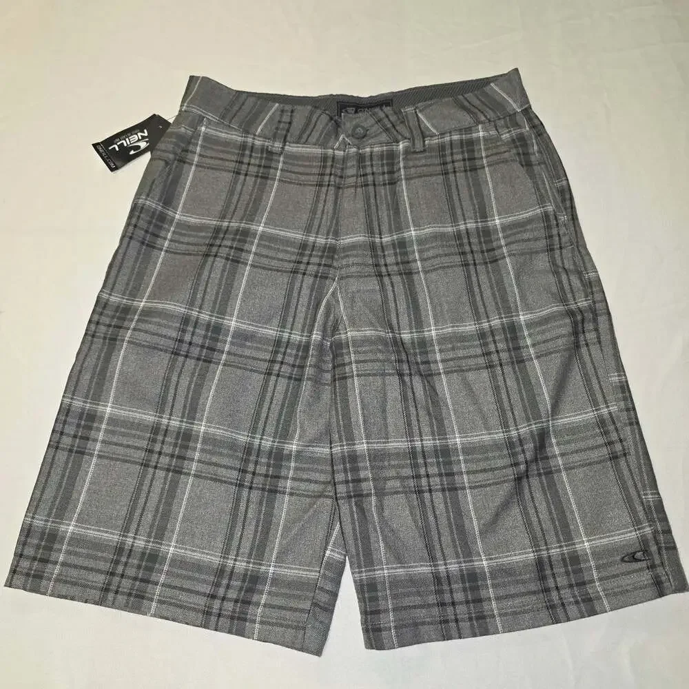 O'Neill Men's Gray Plaid Casual Shorts size 30 NWT - Picture 1 of 8